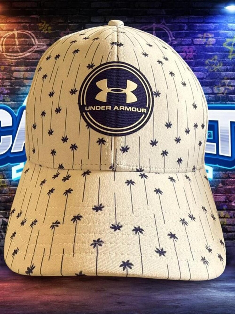 Under Armour Palm Tree ISO-CHILL Golf Cap, Men's, M/L, Fitted